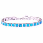 blue fire opal bracelet