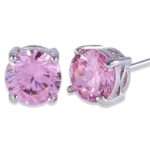 pink topaz earrings_